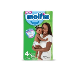 Molfix Baby Diapers Jumbo Nº4 Large 64 Pieces
