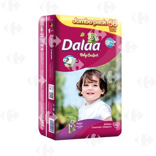 Couches Bébé 12 À 18Kg Taille 5 Dalaa 56 unités