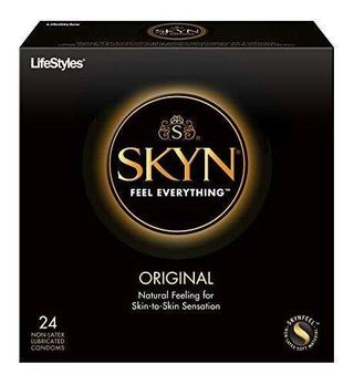 LifeStyles Skyn Non-Latex Lubricated Condoms, 24 Pieces