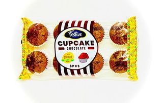 Festive Cupcakes  Chocolate 8Pcs 200g