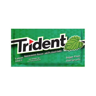 Chewing-gum Sans sucres menthe verte 8g - TRIDENT