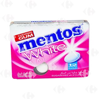Chewing Sans Sucre White Mentos x 12 17g