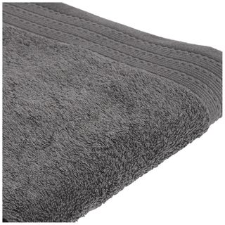 TEX Serviette de toilette Gris uni coton bio