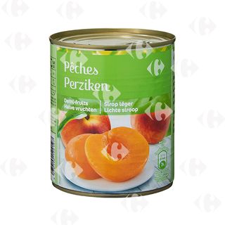 Conserve Fruits au Sirop Pêches Demi-Fruits Carrefour 465g