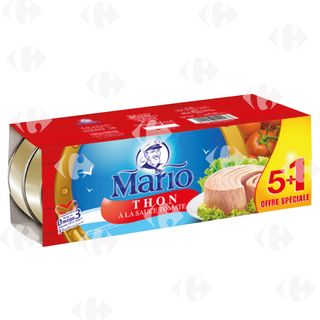 Thon à la Sauce Tomate Mario 5x80g +1 Gratuit