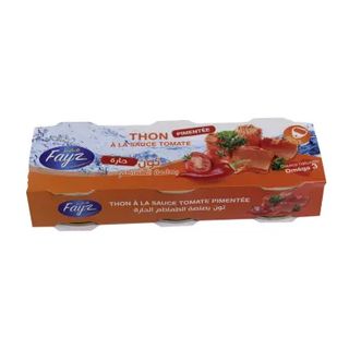 Thon entier à la sauce tomate pimentée 3x80g - FAYZ