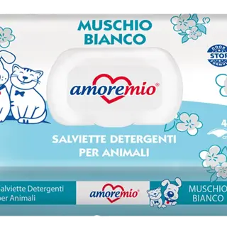 Amoremio White Musk Pet Wipes, 40 Pieces