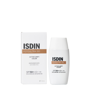 ISDIN FOTO ULTRA 100 ACTIVE UNIFY FUSION FLUID COLOR CORRIGE TEINTE SPF50 50ML