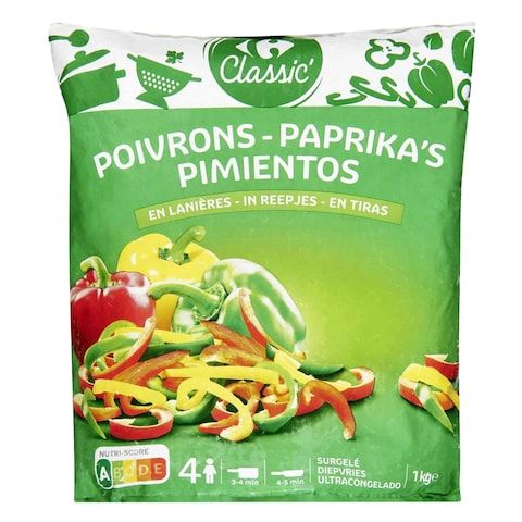 Carrefour Classic Colorful Pepper Strips 1kg