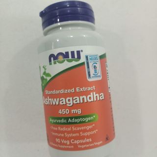 NOW Ashwagandha Capsules, 450mg, 90 Count