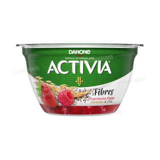 Activia Danone yaourt fraise framboise cereales chia 120g