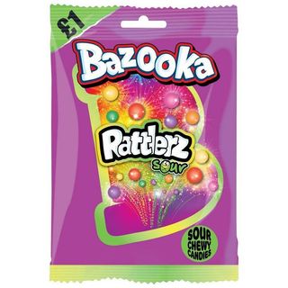 Bazooka Rattlers Sour Bag 40gm