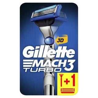 Rasoir Système Mach 3 Turbo 2 Lames Gillette