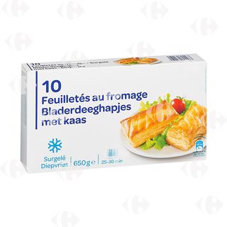 Feuilletés au Fromage Carrefour Blanc 10x65g