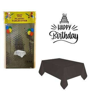 Nappe Fête d’anniversaire NOIRE