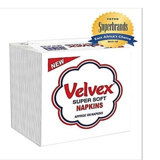 Velvex Serviettes White Plain