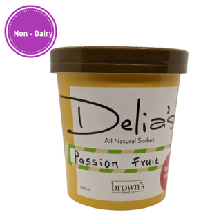 Delia's Passion Fruit Sorbet Ice Cream 500mL