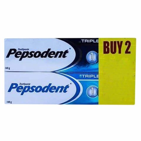 Pepsodent Triple Protection Toothpaste 2X140g Value Pack
