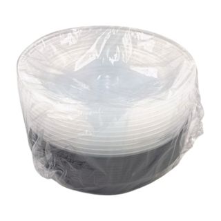 Barquette en Plastique Noir 47cl 10 unités