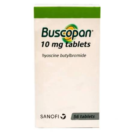 Sanofi Buscopan Hyoscine Butylbromide Tablets, 56X10Mg