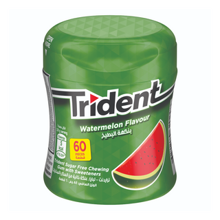 Chewing-gum sans sucres pastèque x60 - TRIDENT