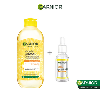 Pack Eau Micellaire Vitamine C 400 ml + Sérum Visage Fast Bright 15 ml