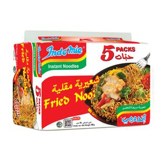 Lot de Nouilles Instantanées Sautées Indomie 5x85g.