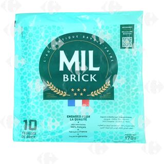 Feuille de Brick Mil Brick 170g 10 unités.