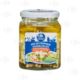 Dés de Fromages pour Salade en bocal Carrefour 300g