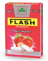 Chewing-Gum Fraise Flip-Top Flash 25g