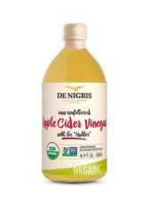 De Nigris Apple Cider Vineagar Unfiltered 1Ltr