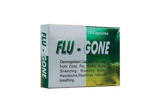 FluGone Decongestant Capsules, 10 Count