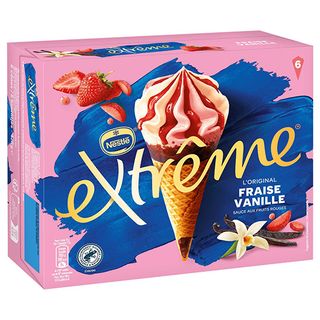 Glace Fraise Vanille 6X 110Ml Extrême