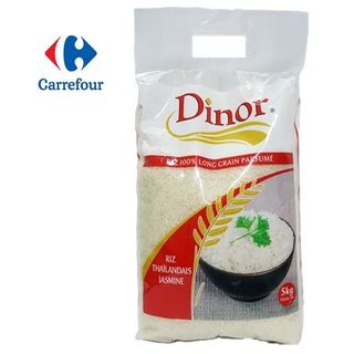 Riz Thai Long Grain Jasmin Rouge Dinor 5kg