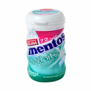 Chewing-gum Sans sucres saveur menthe verte White 103g - MENTOS