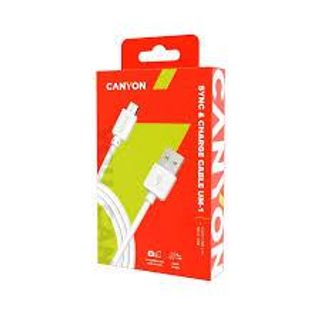 CANYON CABLES MICRO USB UM-1 5W 1M WHITE