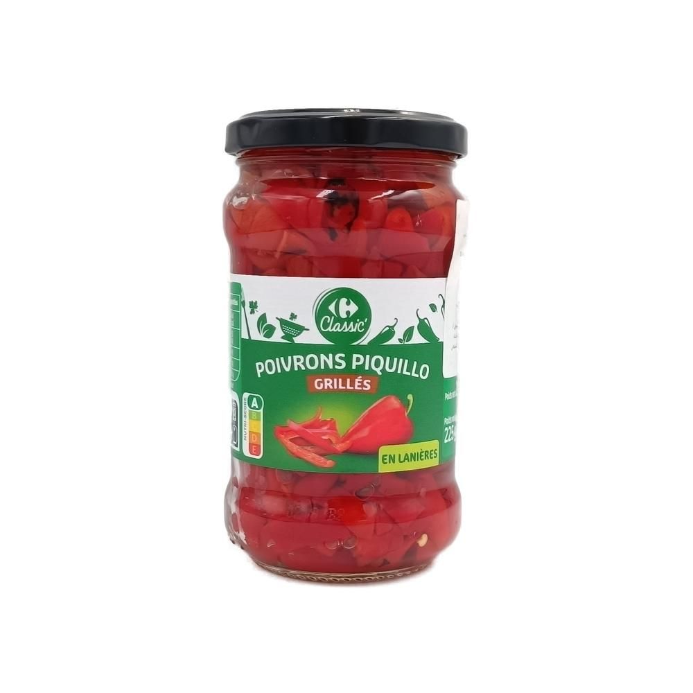 Poivrons de Piquillo en Lanière Nature Carrefour 314ml