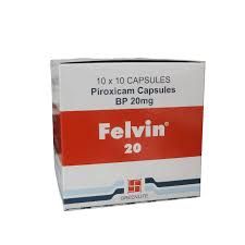 Felvin Piroxicam 20MG Capsules X10 *Sachet