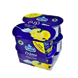 Yaourt brassé citron Crème 8x110g - CHERGUI