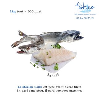 Filet de Merlan Colin (1kg)