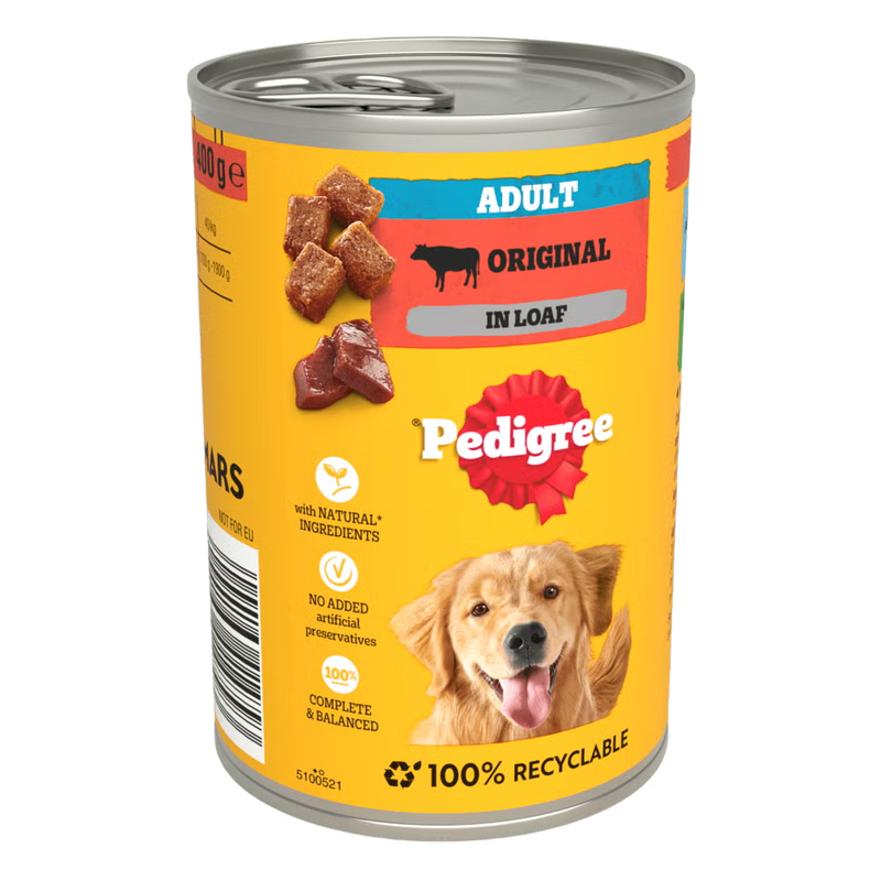 Pedigree Original Chunks In Loaf Dog Food, 400G
