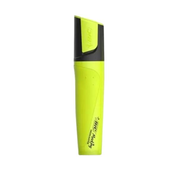 Bic Marking Highlighter Flat Pen, Water-Based Ink Neon Yellow