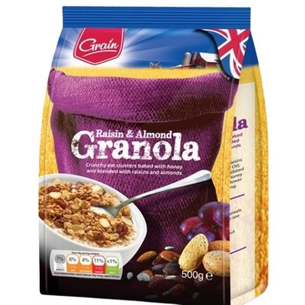 Grain Raisin & Almond Granola 500G