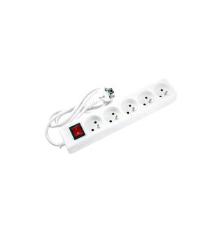 Bloc multiprisess SOMEF 5 Prises - 2 Pôles+Terre - Avec interrupteur - 1.4 Mètre  - 145