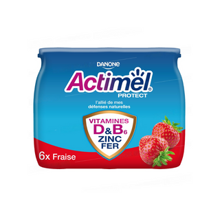 Yaourt à boire protect fraise 6x100g - ACTIMEL