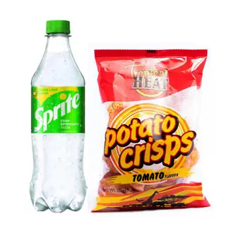 Sprite 500ml Pet + Tropical Heat Potato Crisps Tomato 100g