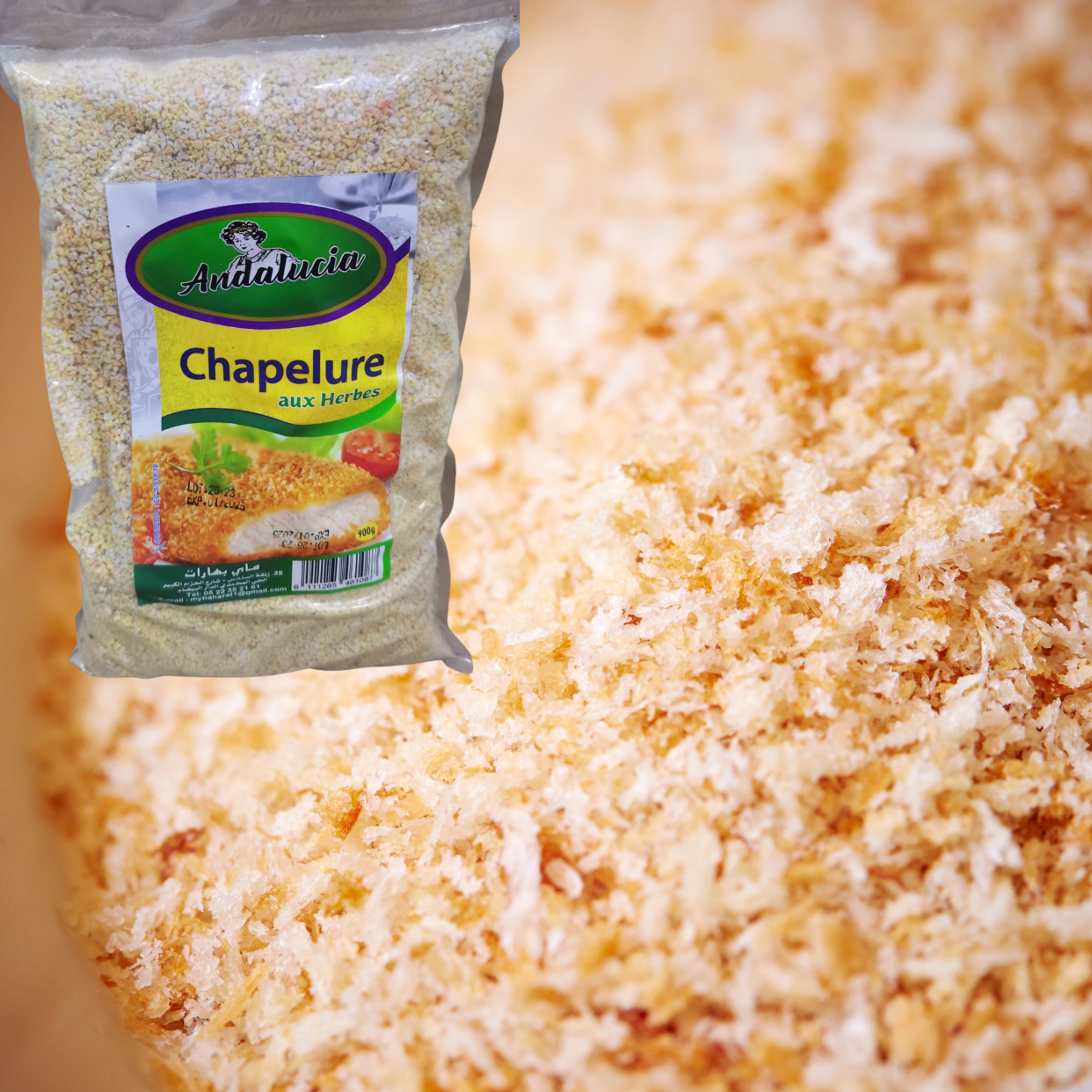 chapelure andaloucia herbe - 250 g