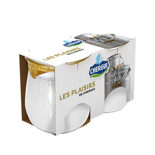 Yaourt brassé nature sucré Les Plaisirs de Chergui 2x125g - CHERGUI