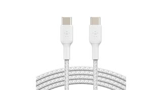 Braided C-C 2.0 White Cable, 2x2m