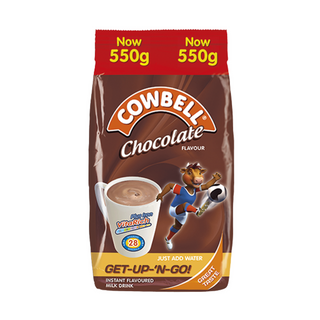 Cowbell Chocolate Flavour Sachet 550G